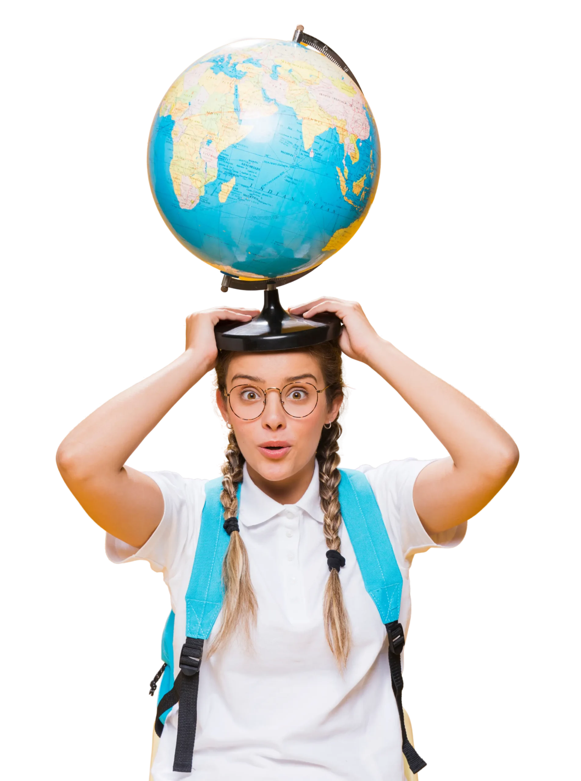 Aluna em viagem pedagógica GoTravel