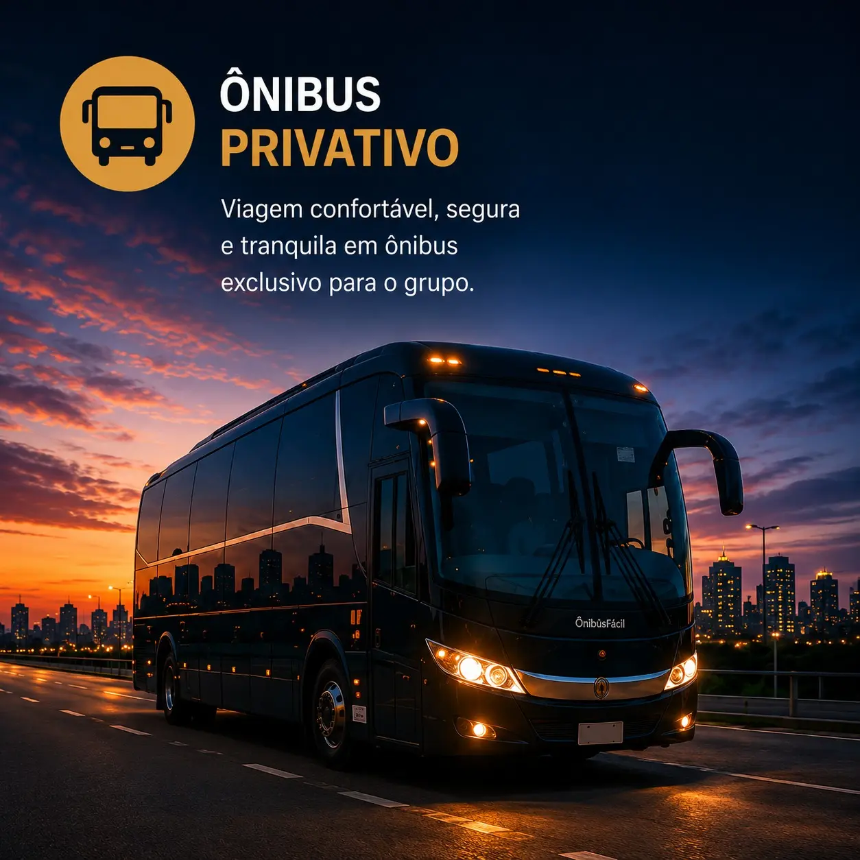Ônibus privativo semi-leito GO Travel