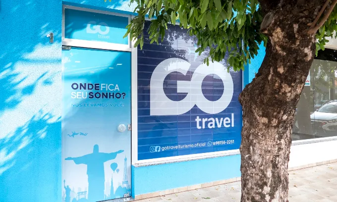 Fachada da agência Go Travel Turismo em Araçatuba – SP